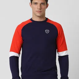 PETER ENGLAND UNIVERSITY Men Cotton Colourblocked Sweatshirt-image-85