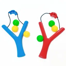 Ratnas Twin Sling Shot Shooter With Ball - Multicolor image 5
