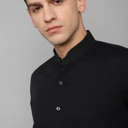 Louis Philippe Black Slim Fit Shirt image 4