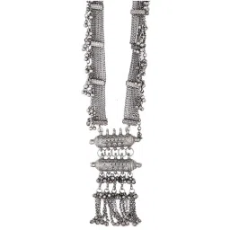 Teejh Anukriti Silver Oxidized Long Necklace image 4