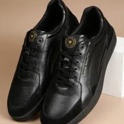 Louis Philippe Men's Black Sneakers-picture-42