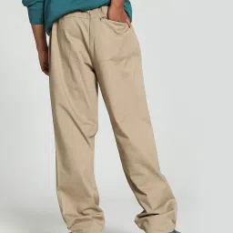 Puma Beige Cotton Relaxed Fit Trackpants image 2