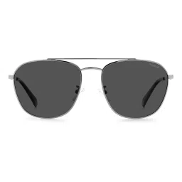 Polaroid Grey UV Protection Aviator Sunglasses For Men image 2