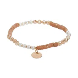 Accessorize London Women's Multi Pastel Beaded Luxe Stretch Bracelet Pack image 4