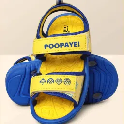 Kidsville Minions Printed Yellow & Blue Floater Sandals image 4
