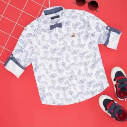 Pantaloons Baby Kids Bright White Cotton Printed Full Sleeves Shirt-picture-21