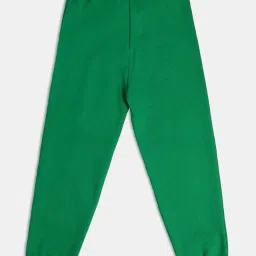 MINIKLUB Girls Green Solid Full Sleeves Jogger image 2