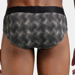 Jockey IC29 Black & Beige Microfiber Elastane Briefs with Moisture Move Treatment (Prints May Vary) image 2