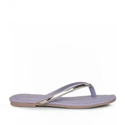 Bata Women's LI Purple Thong Sandals image 2