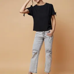 chimpaaanzee Chimpanzee Black Regular Fit Top image 4