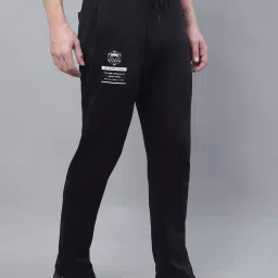 Cantabil Black Cotton Regular Fit Printed Trackpants image 4