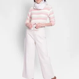 Crimsoune Club Pink Striped Sweater image 4