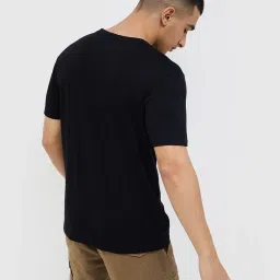 Fame Forever By Lifestyle Black Cotton Regular Fit Printed T-Shirt image 2