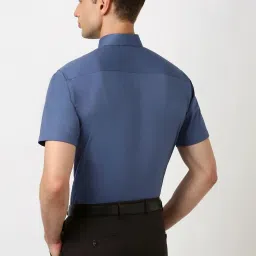 Peter England Blue Regular Fit Shirt image 2