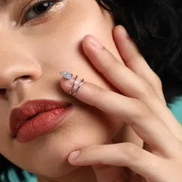 Sohi Gold-Plated Statement Nail Ring image 2