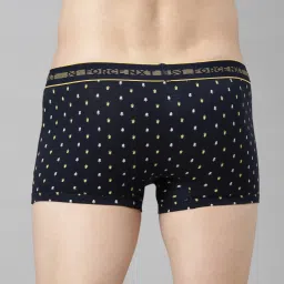 Force NXT Black Cotton Regular Fit Printed Trunks image 2