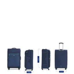 Citizen Striped Explorer Blue Striped Soft Large Trolley Bag - 78 Cms image 2