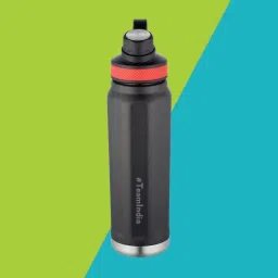 Borosil Black Stainless Steel Double Wall Vacuum Insulated Water Bottles (710ml) image 2