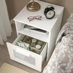 ikea brimnes Bedside table, white, 39x41 cm image 4