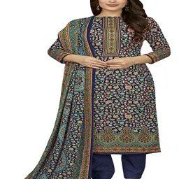 DRAVINAM Trends Ethnic Motifs Printed Pashmina Unstitched Dress Material-picture-14