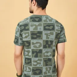 Sf Jeans By Pantaloons Green Slim Fit Printed T-Shirt image 2