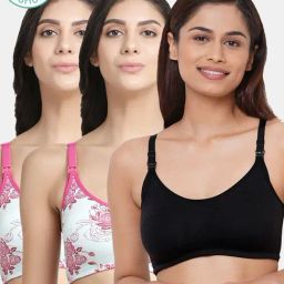 Inner Sense Multicolored Non Wired Non Padded Nursing Bra (Pack Of 3)-picture-12