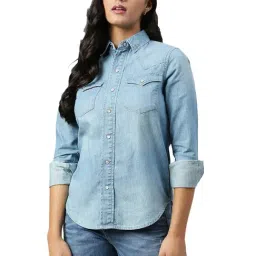 Woodland Blue Regular Fit Shirt-picture-40