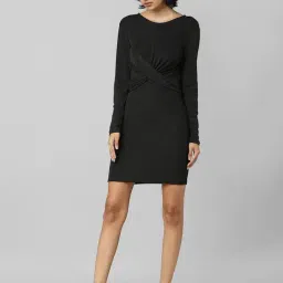 Only Black Textured Shift Dress-picture-31