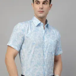Hancock White Slim Fit Printed Shirt-image-17