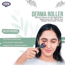 Crescent Derma Roller .50 mm 540 Needles For face, Skin Rejuvenate, Hair & Beard Growth image 2