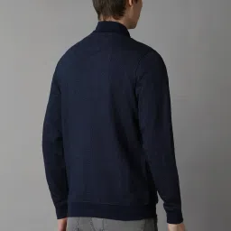 Louis Philippe Navy Regular Fit Printed Sweatshirt image 2