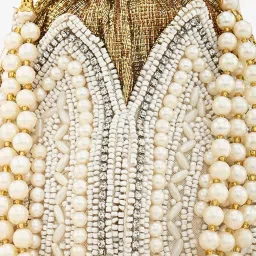 Gaurapakhi Golden Embellished Potli image 4