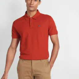 Arrow Sport Red Cotton Regular Fit Polo T-Shirt image 4