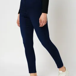 Only Dark Blue Blended Skinny Fit High Rise Jeans image 4