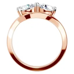 Sparkles Lab Grown Diamond 14k (585) Rose Gold Ring for Women image 2