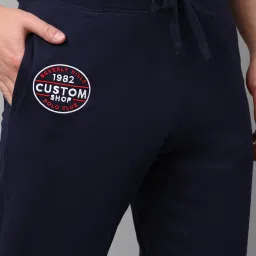 Beverly Hills Polo Club Navy Regular Fit Cotton Joggers image 4