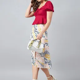 Rare Maroon Peplum Top image 4