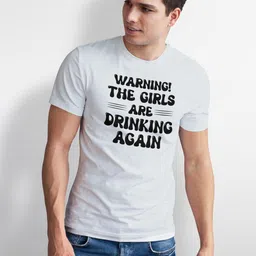 Seekbuylove Men Typography Printed Regular Fit Round Neck Cotton Bio Finish T-shirt image 5