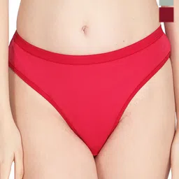 Liigne Pack Of 3 Cotton Mid-Rise Basic Briefs VCPC1841-XS-picture-25