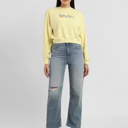Levi's Yellow Printed Pullover image 4