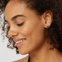 Accessorize London Red Set Of 5 London Stud Earring image 2