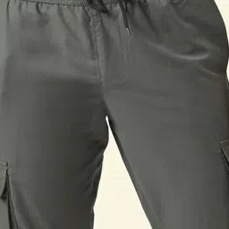 Urban Ranger by Pantaloons Grey Slim Fit Trackpants image 4