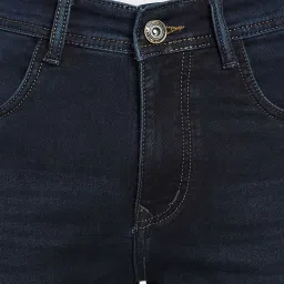 Octave Navy Regular Fit Lightly Washed Jeans image 4