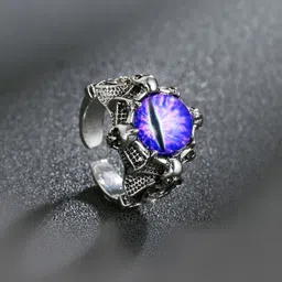 Teeragaj Stainless Steel Stone-Studded Adjustable Finger Ring-image-29