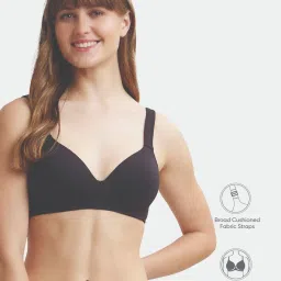 Jockey Black Non Wired Padded Seamless Bra image 2