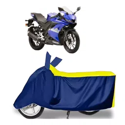Auto Pearl Two Wheeler Cover for Yamaha YZF R15S - Yellow, Blue-picture-37