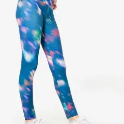 Decathlon Girls Blue Breathable Leggings-picture-22