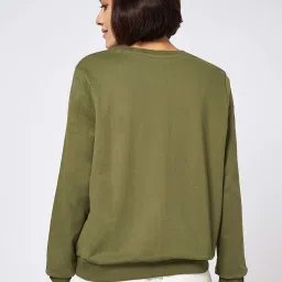 Honey by Pantaloons Green Cotton Printed Sweatshirt image 2