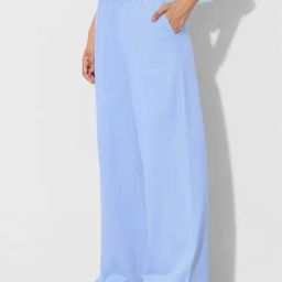 The Souled Store Powder Blue Cotton Flare Fit Trackpants-picture-32