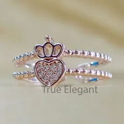 Timyka Rhodium Plated & American Diamond Studded Ring-picture-40